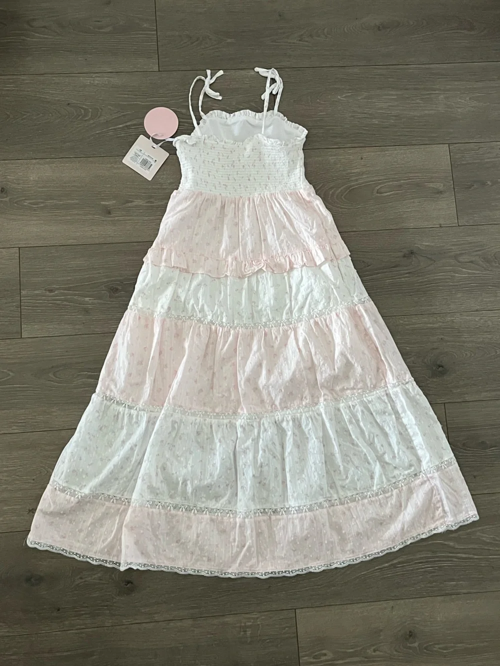 NWT Target x LoveShackFancy 💖🌸Collab Pale Pink and White Floral Dress Size 12